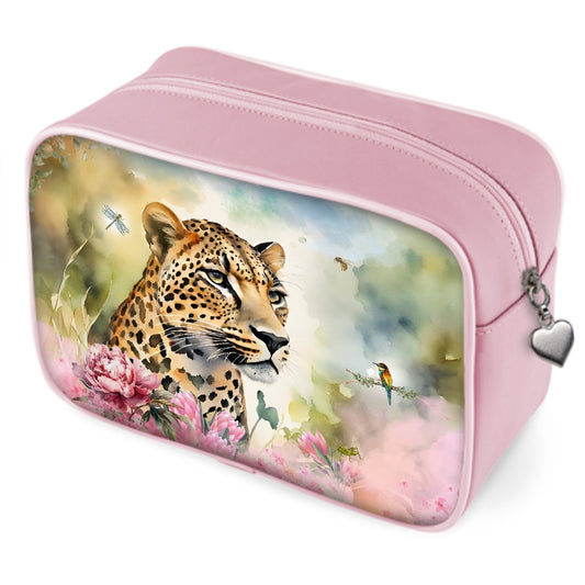 Toiletry Bag - The Leopard's Floral Repose