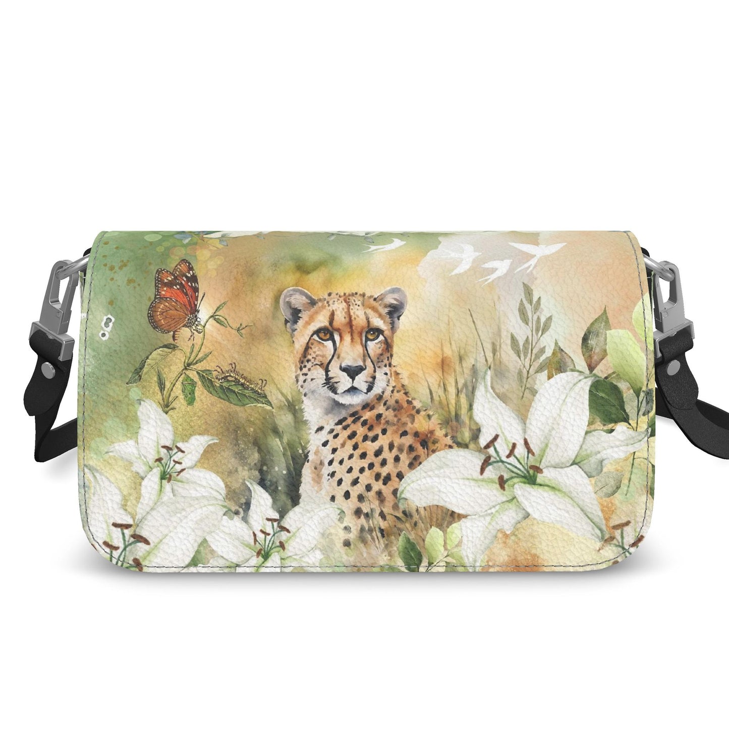 Crossbody Flap Bag - The Wild Symphony of the Savanna