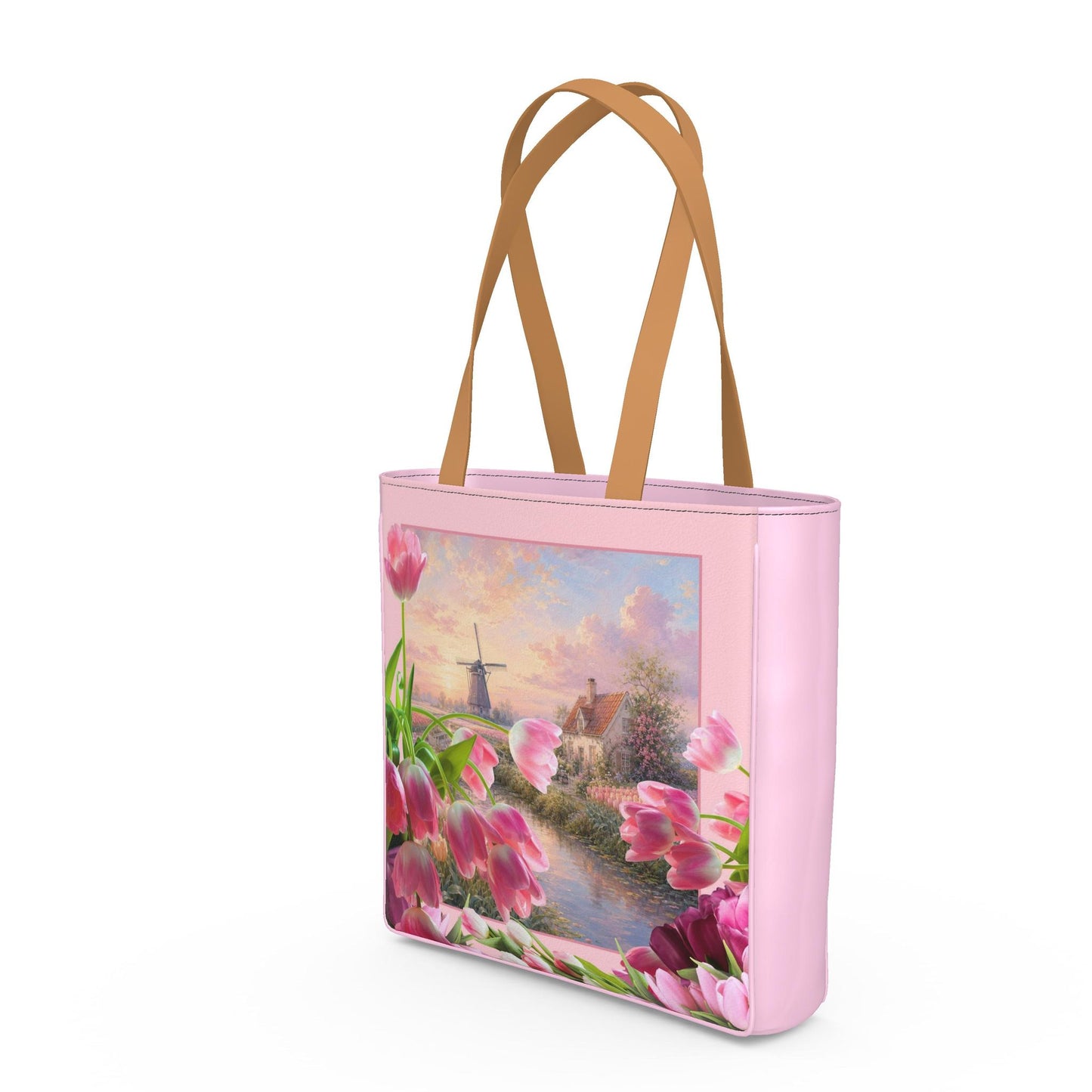 Shopper Bag - Golden Horizon Velvet Bloom