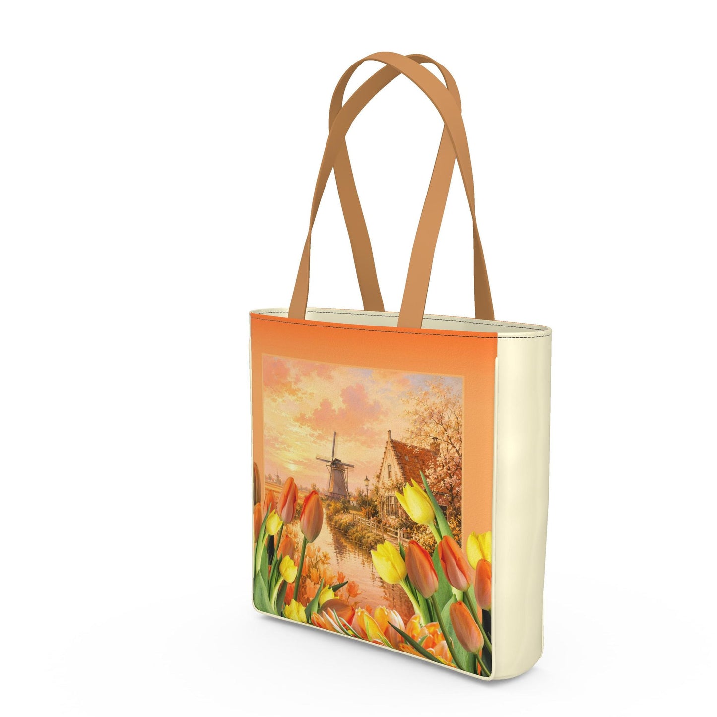 Shopper Bag - Golden Serenity Over Dutch Canals