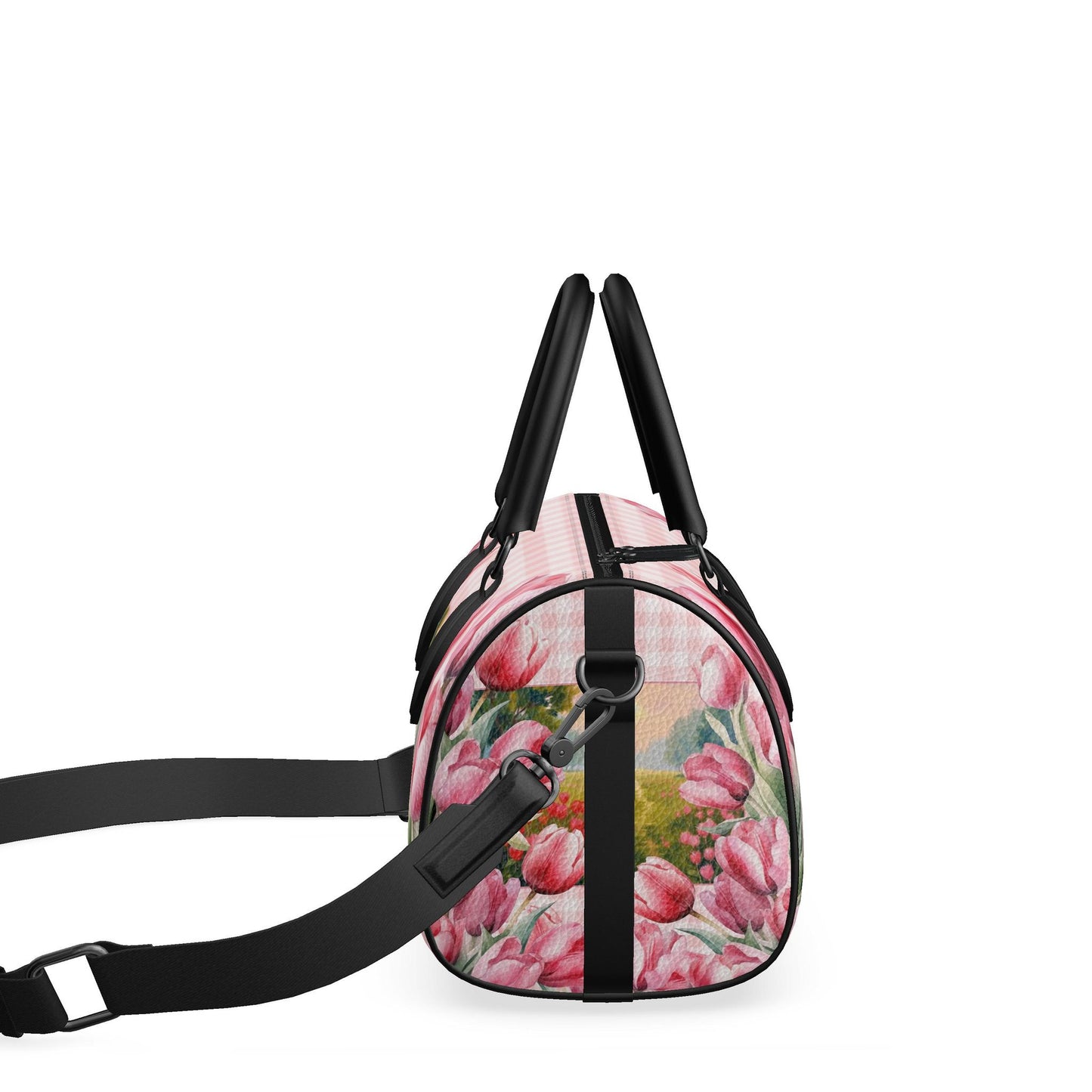 Mini Denbigh duffeltas - Romantic Tulips & Countryside Sunset