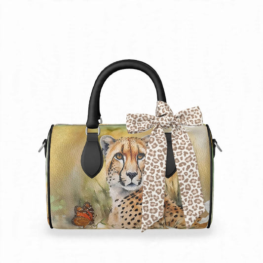 Handbag Scarf - Untamed Serengeti Leopard Silk Twilly